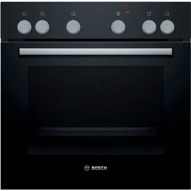 Bosch HEF010BA0 Einbau-Herd, 60 x 60 cm, Schwarz mit 3D Heißluft für perfekte Back- und Bratergebnisse