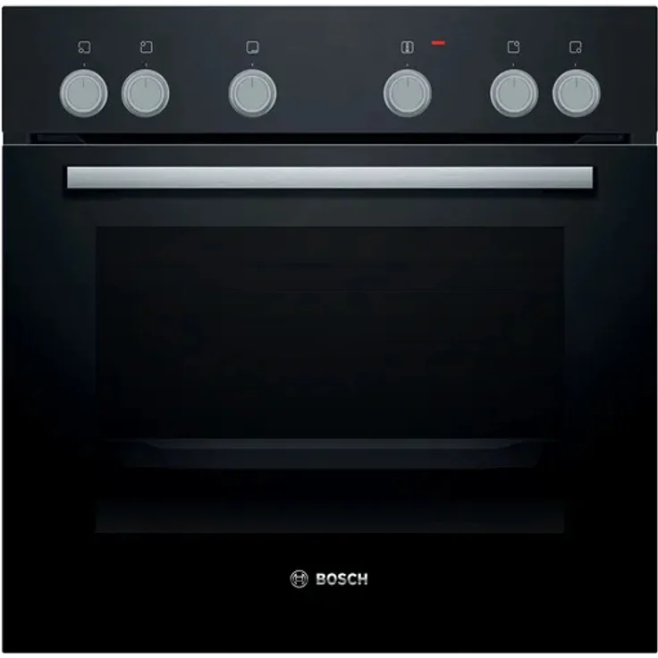 Bosch HEF010BA0 Einbau-Herd, 60 x 60 cm, Schwarz mit 3D Heißluft für perfekte Back- und Bratergebnisse