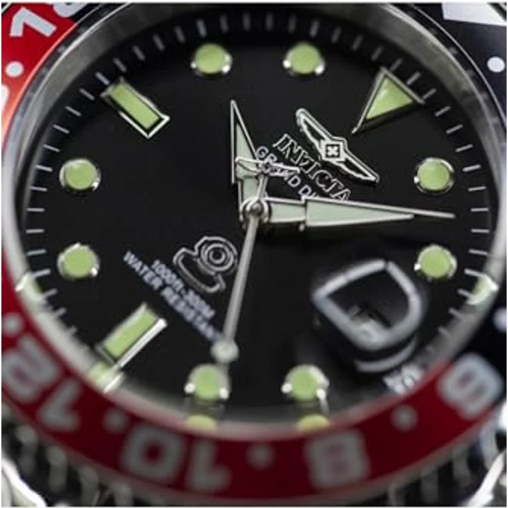 Invicta Pro Diver Automatikuhr für Herren, Edelstahl 47mm, schwarzes Zifferblatt, 30 bar wasserdicht – Bild 3