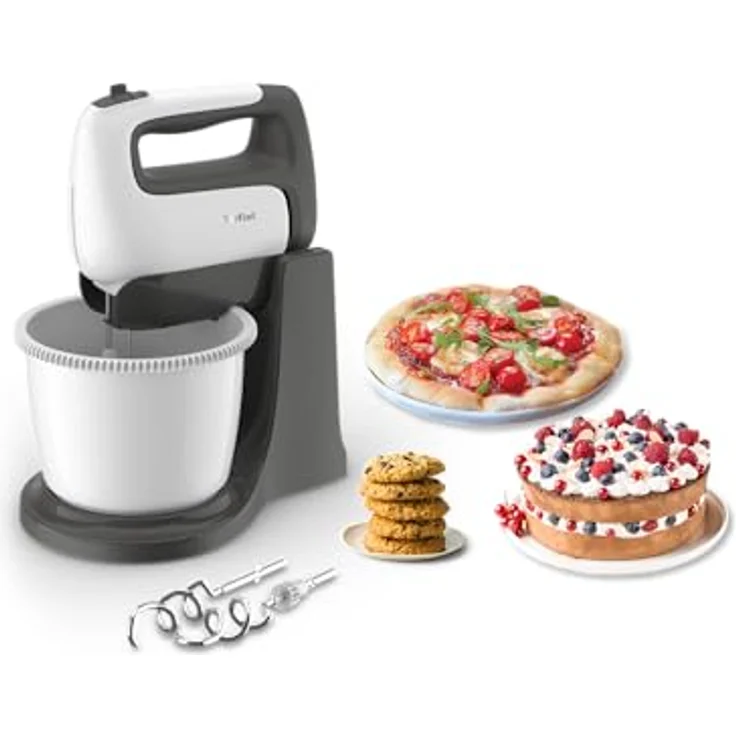 Tefal HT464138 Prep'Mix Hand Mixer with Rotating Bowl 2.5 L 500 W White – Bild 5