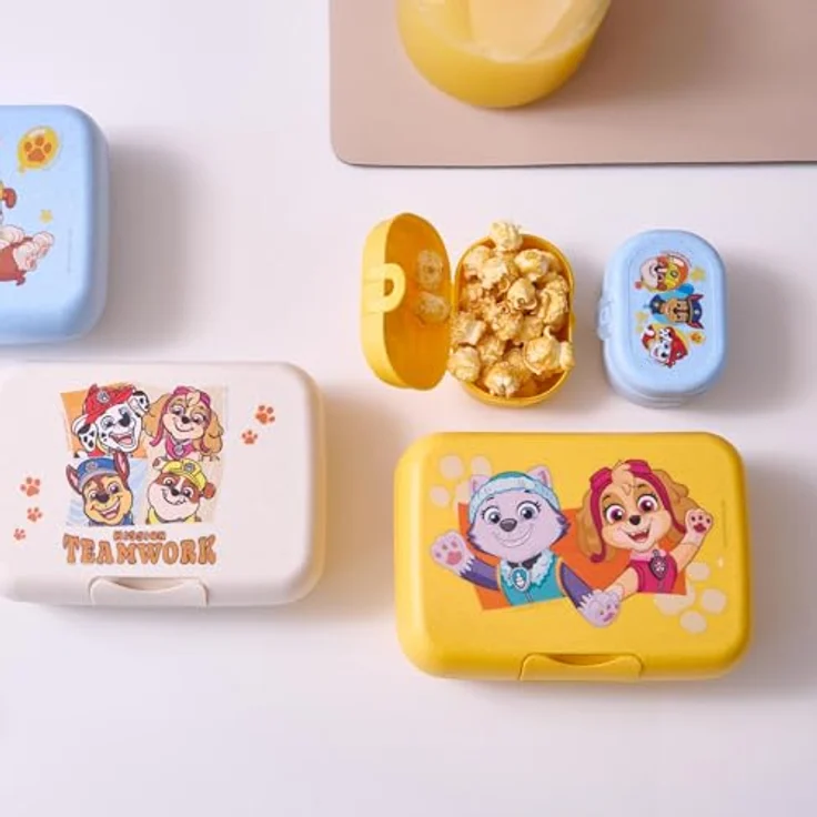 Koziol CANDY L GROW PAW PATROL Lunchbox, mit Trennschale und Clipverschluss, bruchfest, spülmaschinengeeignet, aus biozirkulärem Kunststoff, organic sky blue – Bild 4