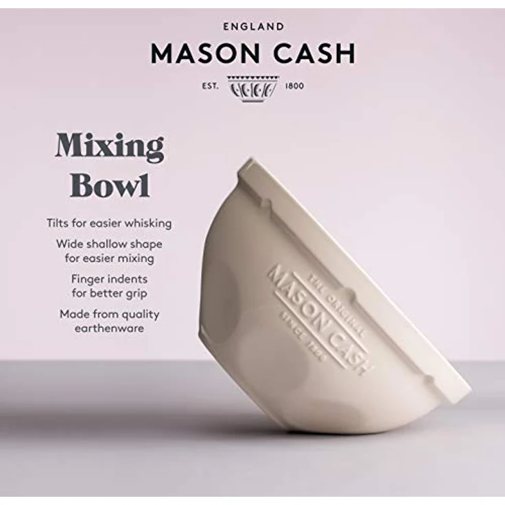 Mason Cash Innovative Küche Rührschüssel, Keramik, Creme, 29 x 29 x 14 cm – Bild 13