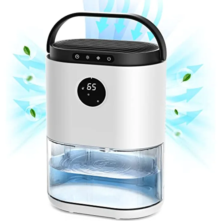 CONOPU Luftentfeuchter für Zuhause, 2300 ml große Luftentfeuchter für Schlafzimmer, Badezimmer, automatisches Abtauen, automatisches Ausschalten, 3 Modi Feuchtigkeitsregelung