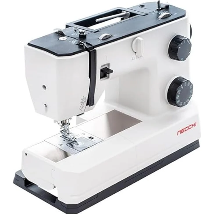 Necchi Nähmaschine Necchi Q132A, 32 Nähprogramme, 1000 Stiche/Min, inkl. Anschiebetisch, Automatisches Knopflochnähen, weiß - Preisvergleich – Bild 2