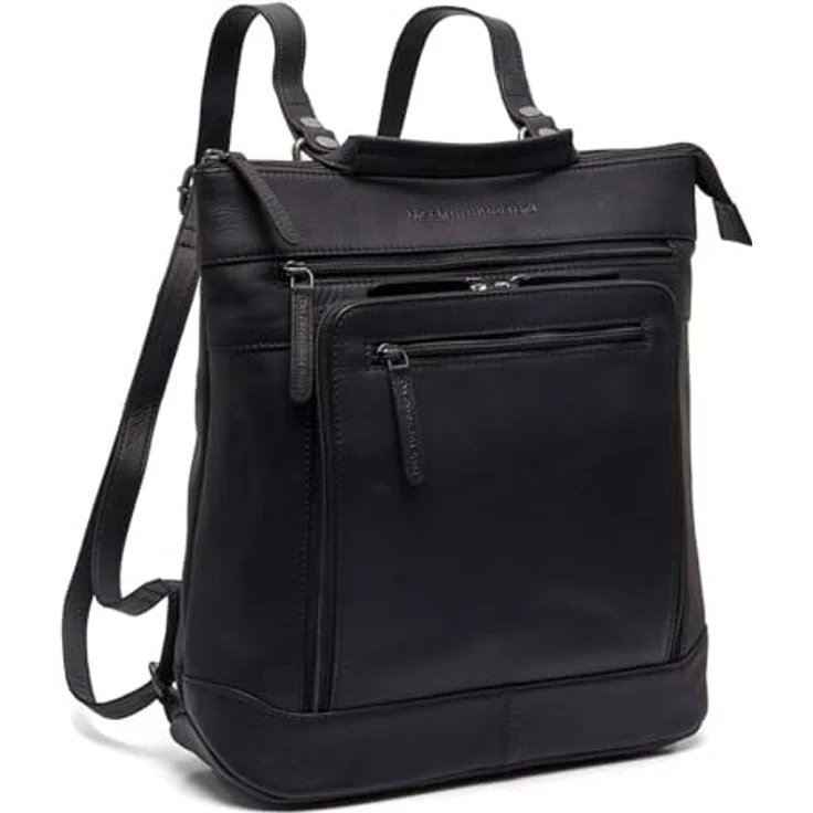 The Chesterfield Brand Caldero Daypack, Leder Rucksack mit Laptopfach, 34 cm, schwarz – Bild 2