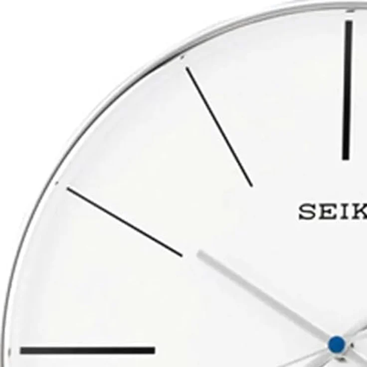 Seiko Wanduhr silber Kunststoff Schleichende Sekunde QXA634A Ø 29,5 cm – Bild 2