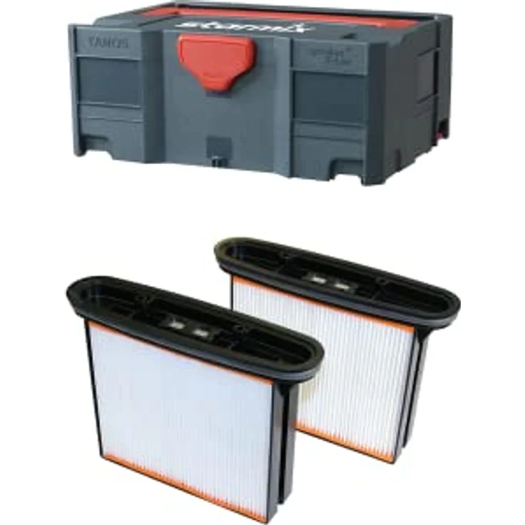 Starmix Starbox 2 Systainer für ISP iPulse Sauger, Polyester-Faltenfilterkassetten, stapelbar, grau – Bild 2