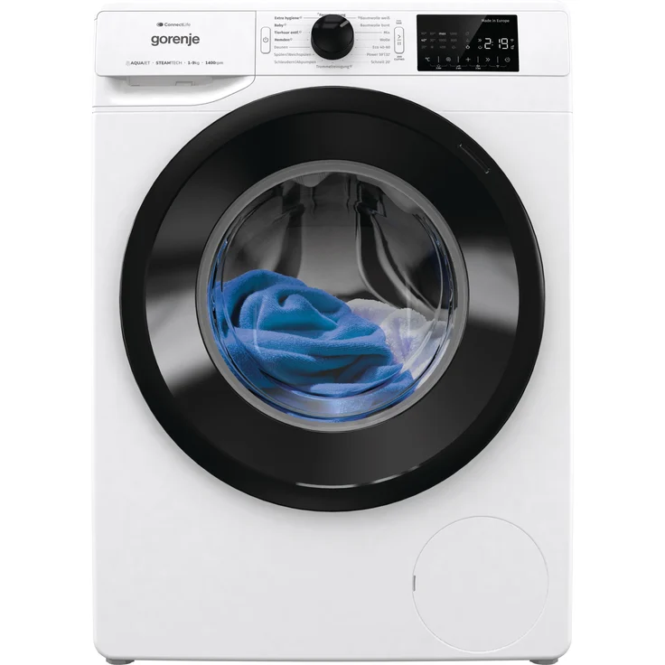 Gorenje WPNEI94A1TS Waschmaschine 9kg, 1400 U/Min., 15 Programme, ConnectLife WLAN, weiß