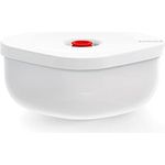 Guzzini - Kitchen Active Design, SAVE IT Vakuumbehälter Flach (M) - Weiß, 16,3x16,3xh8 cm | 975 cc - 11850111