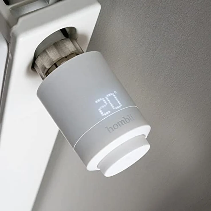 Hombli Smart Radiator Knob Starterpaket, 2 Thermostatventile mit Bluetooth/WiFi Hub, intelligente Heizkontrolle und Verbrauchsmesser – Bild 4