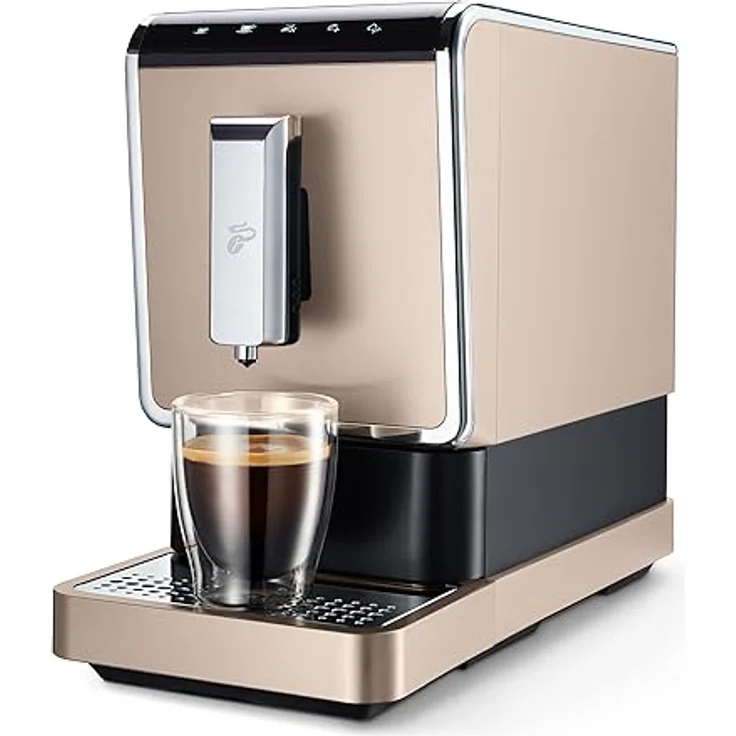 Tchibo Kaffeevollautomat Esperto Caffè für Caffè Crema und Espresso, Metallic Sand – Bild 1