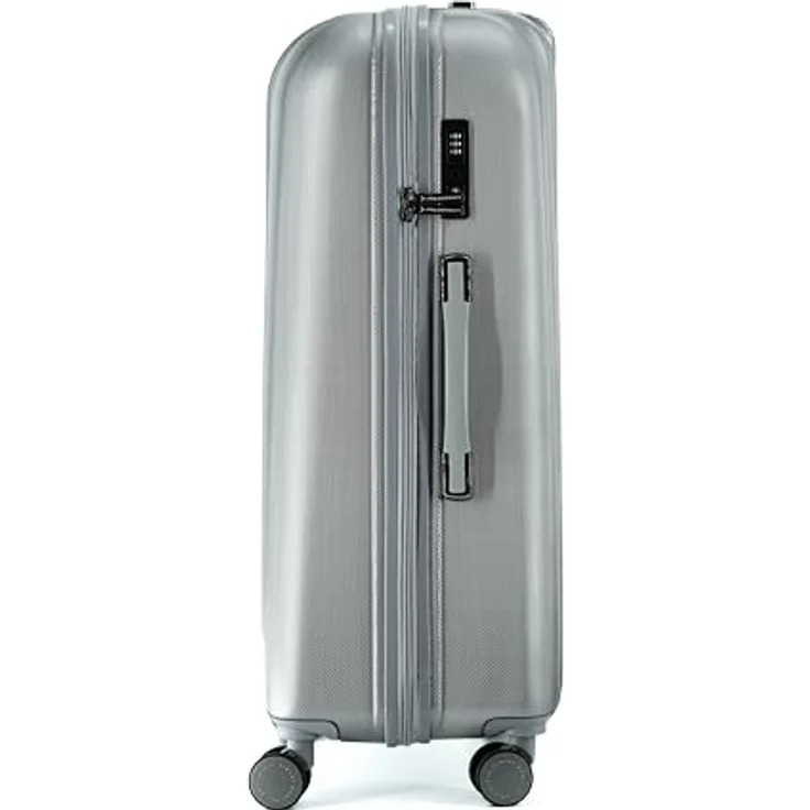 Polestream ® Moonrock Koffer, Silver Brushed, erweiterbar um 20% mit TSA-Schloss und 5 Jahren Garantie – Bild 2