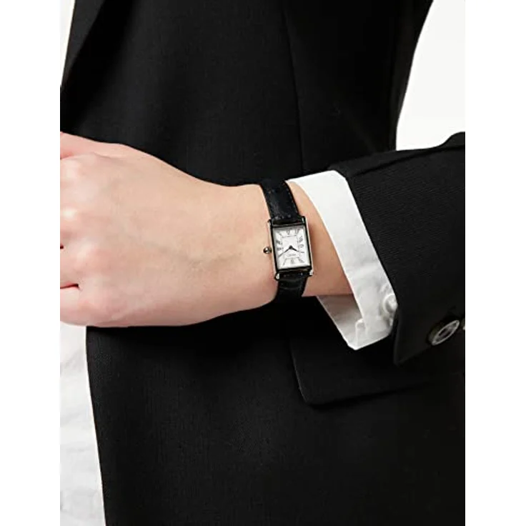Seiko Damen Quarz Armbanduhr aus Edelstahl mit Lederarmband in silberfarben - SWR053P1 – Bild 2
