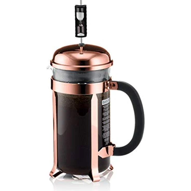 Bodum 1928-18 Chambord Kaffeebereiter, 1,0 L, 34 oz - Kupfer – Bild 2