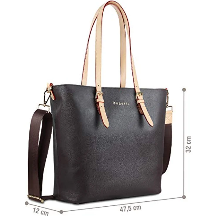 bugatti Shopper ELLA, 2-in-1 Einkaufstasche mit herausnehmbarer Innentasche, braun – Bild 2