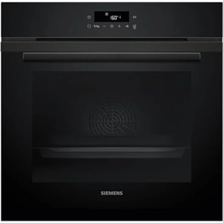 Siemens HB271ABB3, Pyrolyse Backofen in Deep Black Inox mit 5 Funktionen, Automatikprogrammen und 3D Heißluft – Bild 1
