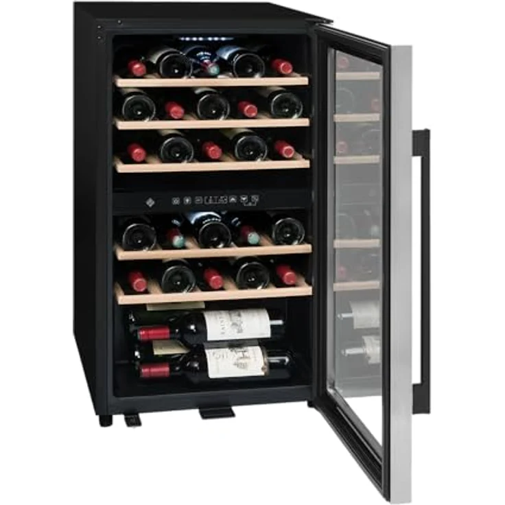 La Sommeliere Weinkühlschrank ECS51.2Z, 49 Flaschen, 2 Zonen Temperier-Serviergerät, Glastür aus UV-undurchlässigem Glas, Temperaturbereich 5°C - 20°C, freistehend, WIFI-fähig – Bild 4