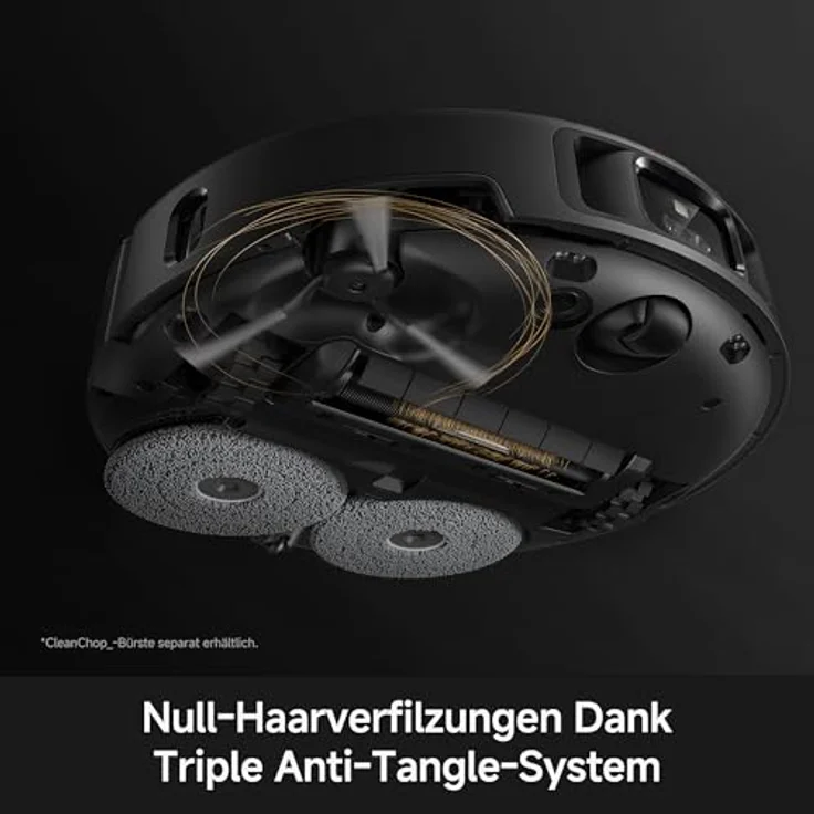 MOVA P70 Pro Ultra, Roboterstaubsauger & Wischmopp, 30000Pa, LDS Navigation, RGB AI Hindernisvermeidung, Selbstreinigende Basis, Schwarz – Bild 5
