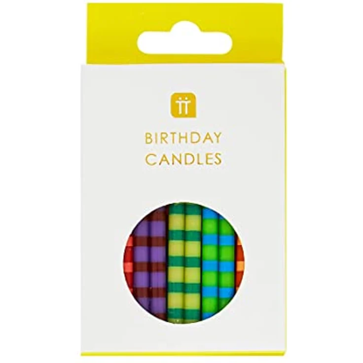 Talking Tables Regenbogen Kuchen mit Halterungen | Bunte Geburtstagskerzen Kinder Cupcake Topper Dekorationen für Kinderparty, Kerzen Geburtstag 24er Pack [Energieklasse A], Mehrfarbig, 8cm, 24 – Bild 2