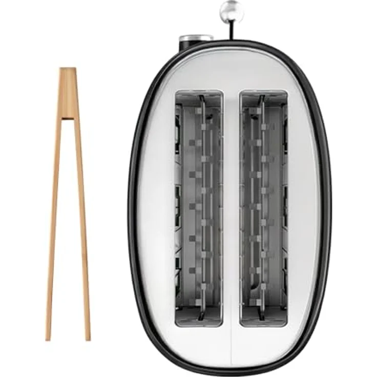 SWEISS Vintage Toaster GRS9, 2 Schlitze, 6 Leistungsstufen, Auftauen, speziell für Baguettes, 850 W, Schwarz – Bild 5