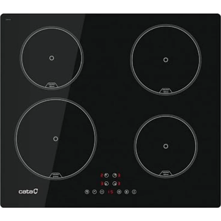 CATA IB-6324E2 Induktionskochfeld, 4 Kochbereiche, Touch-Steuerung, einstellbare Leistung, Sicherheitsverriegelung, Timer, Schwarz – Bild 1