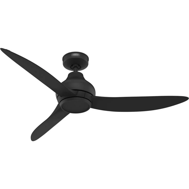 Hunter Kaleidoscope DC Deckenventilator, Schwarz, mit Fernbedienung und 132 cm Durchmesser