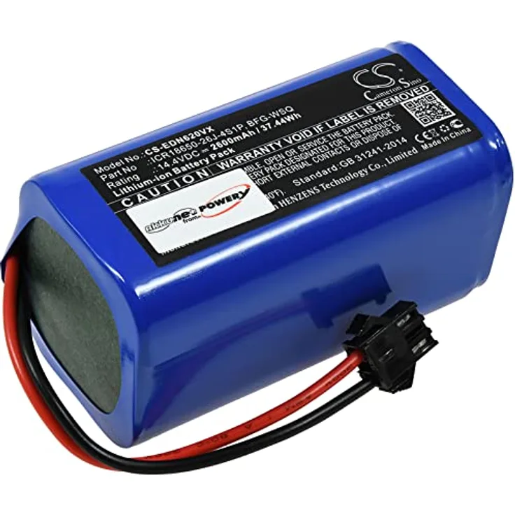 Powery Akku für Eufy RoboVac 30C, 2600 mAh Li-Ion, 14.4 V Staubsauger-Akku