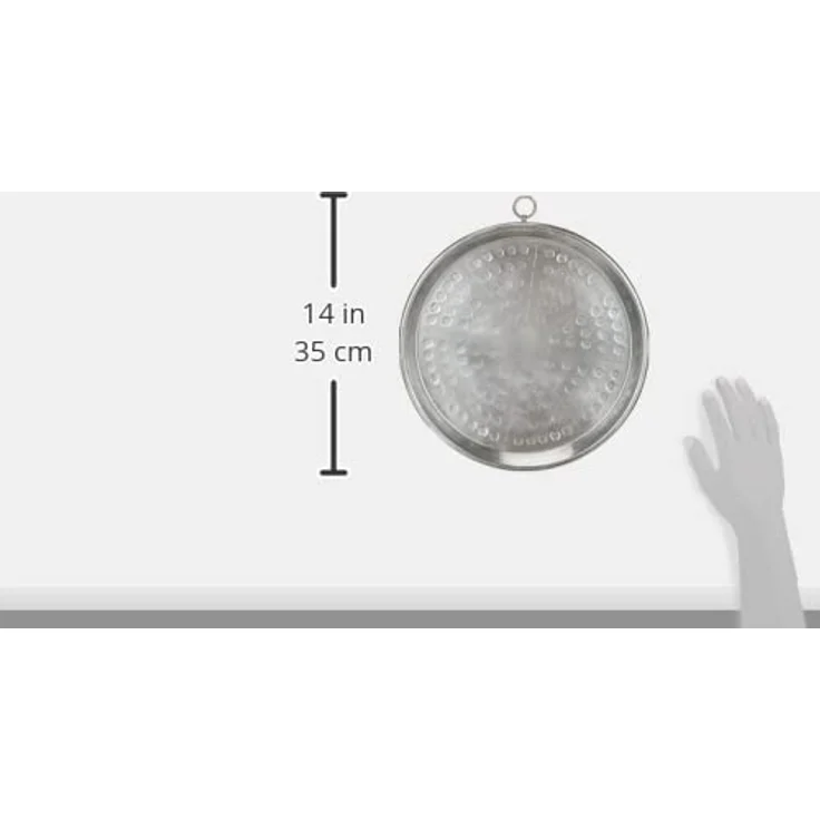Pentole Agnelli COCU43 - 332 Konische Backform aus verzinntem Kupfer mit Rand, Höhe 2 cm, Durchmesser 32 cm – Bild 4