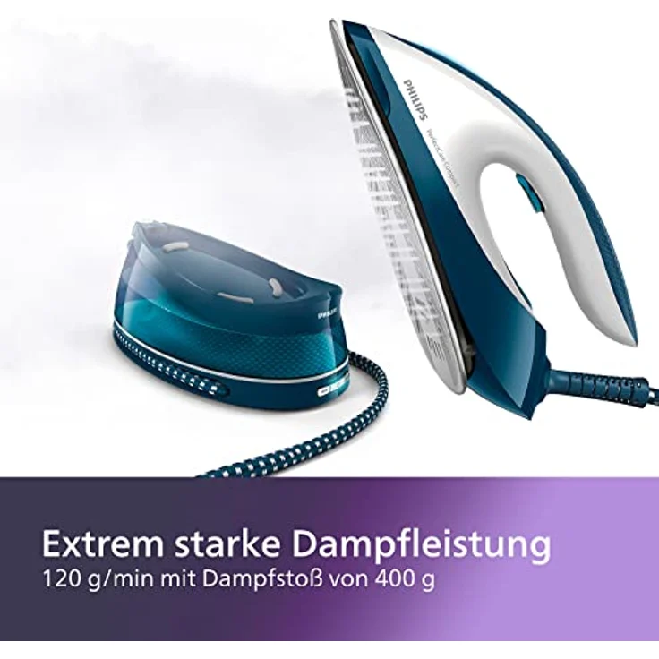 Philips GC7844-20 Dampfbügelstation PerfectCare Compact, ohne Einstellung, 6,5 bar, Dampfstoß bis 400 g – Bild 3