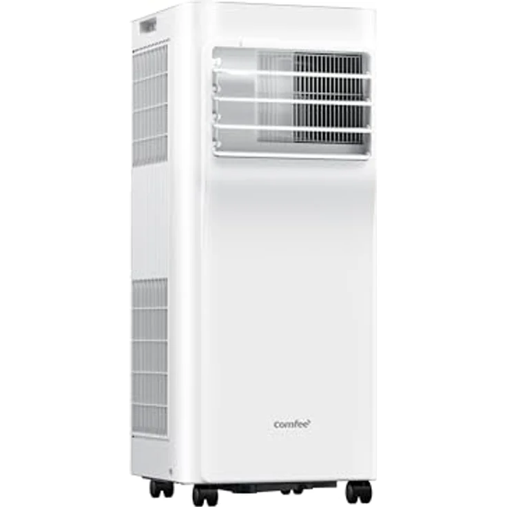 Comfee' Mobiles Klimagerät 8000 BTU/h, 3-in-1 Kühlung, Belüftung, Entfeuchtung, App-Steuerung, 3 Modi, 3 Lüftergeschwindigkeiten, 24-Stunden-Timer, für Wohnräume bis 29㎡, Energieklasse A, funktioniert mit Alexa – Bild 1