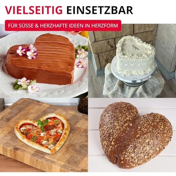 Westmark Herzbackform, Größenverstellbar, Rostfreier Edelstahl, Silber, 31342270 – Bild 10