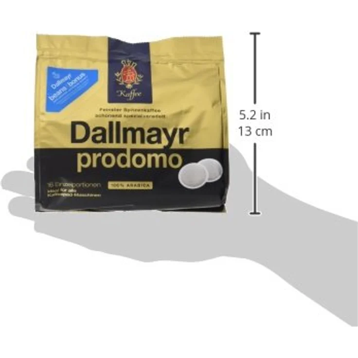 Dallmayr Prodomo Kaffeepads, für alle Pad Maschinen, Röstkaffee, Spezialveredelt, 16 Pads, á 7 g  – Bild 3