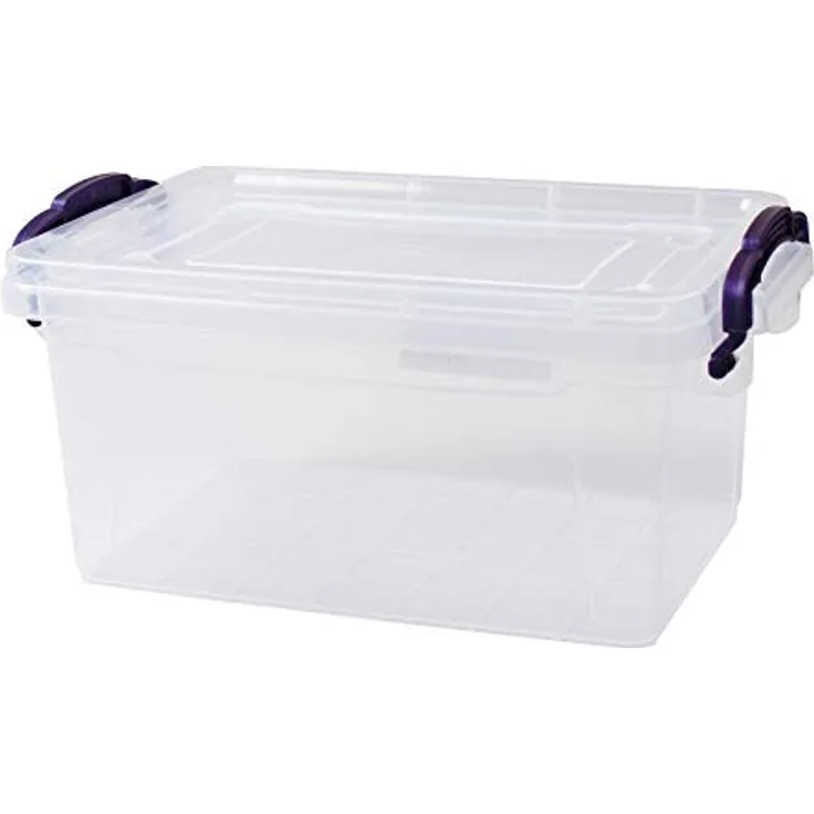Aufbewahrungsbox 1,75 L Lagerbox Box mit Deckel, 9,5x21,5x14,5cm