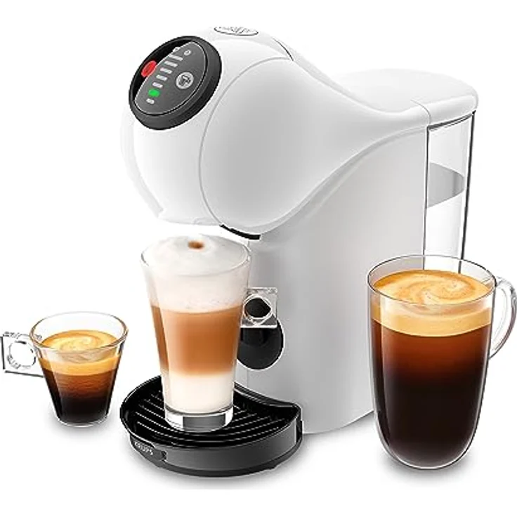 NESCAFÉ Dolce Gusto Krups KP2431 Genio S Kaffeekapselmaschine | 15 Bar | ultra-kompakt | Hochdruck | über 30 Kaffeekreationen | wählbare Getränkegröße | Auto-Abschaltung | Weiß – Bild 1