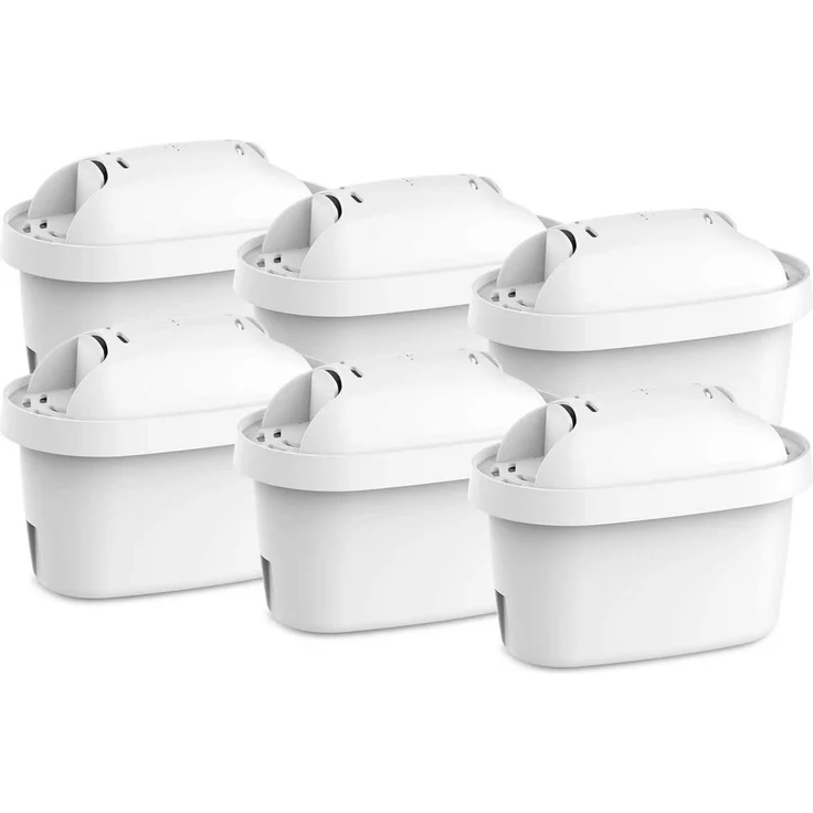 AQUA CREST Wasserfilter Kartusche für Brita Maxtra+ Plus, 6 Stück, PFAS Reduziert, TÜV SÜD & NSF Zertifiziert, BPA-frei