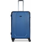 Bugatti Valencia 4 Rollen Trolley L 77 cm Blau (106 l, XL) - Hochwertiger ABS Koffer mit Teleskopgriff und TSA-Zahlenschloss