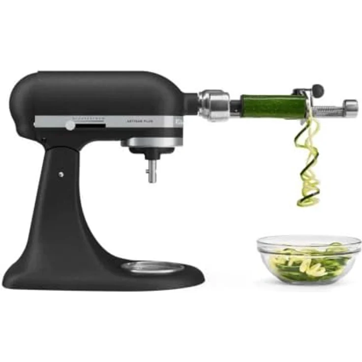 KitchenAid 5KSM50PKVE Artisan Plus Küchenmaschine, 4,7L mit 325 Watt Motor, Gusseisen Schwarz, inklusive Edelstahlaufsätzen und integrierter Schüsselbeleuchtung – Bild 6