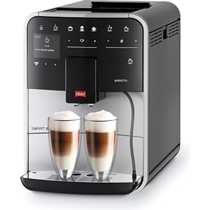 Melitta Caffeo Barista T Smart F831-101, Kaffeevollautomat, Smartphone-Steuerung mit Connect App, One Touch Funktion, Silber – Bild 3