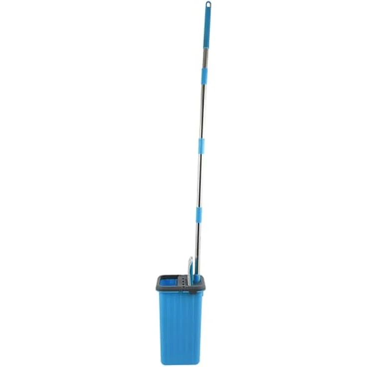 MSV Touchless Mop Selbstreinigungssystem Wischmopp inkl. Eimer 4 Liter Reinigung für alle Arten von Böden Fliesen Parkett Linoleum Laminat | Ersatzmop – Bild 3