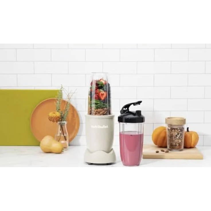 NutriBullet NB907MASN Mixer 0,9 l Sport-Mixer 900 W Beige, 900 Watt Leistung, Pulsfunktion, spülmaschinenfest – Bild 5