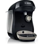 TASSIMO Tassimo happy friendly TAS109E Kapselmaschine, über 70 Getränke, platzsparend, Recycled black