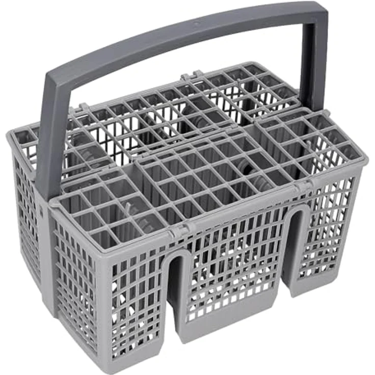 LUTH Premium Profi Parts Geschirrkorb unten für Bosch Siemens 20006942, Silber mit Besteckkorb und flexibler Beladung – Bild 5
