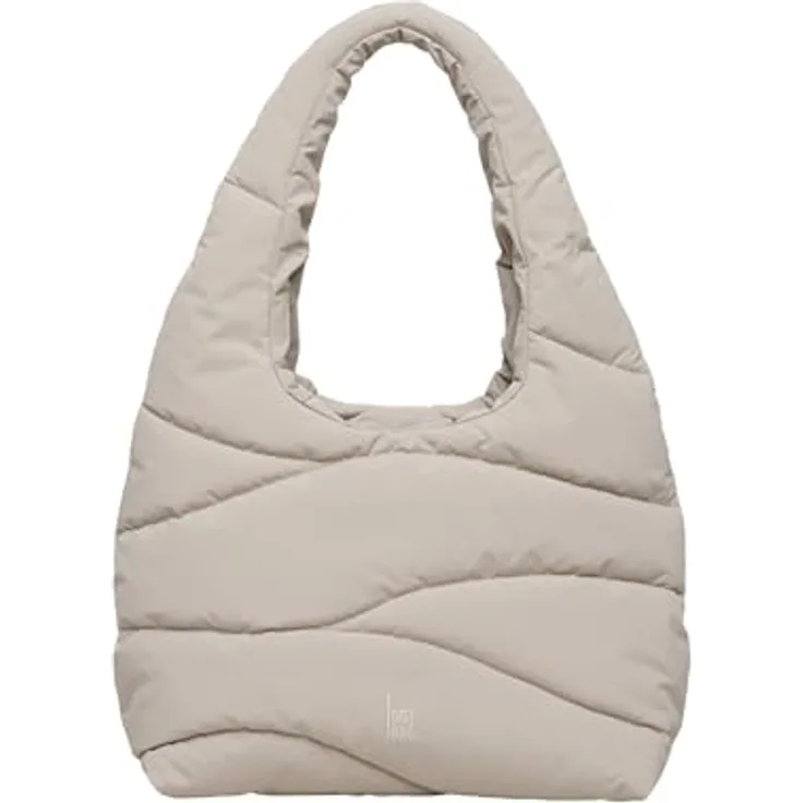 Got Bag Wavy Puffer Shopper Tasche, 40 cm, beige, 100% Nylon
