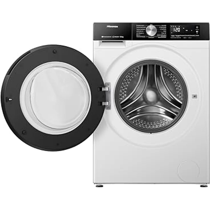 Hisense WD3S9043BW3, 2-in-1 Waschtrockner mit 9 kg Kapazität, 1400 U/min, Energieeffizienzklasse A, Smart Assist und Steam Wash Programm, Weiß – Bild 3
