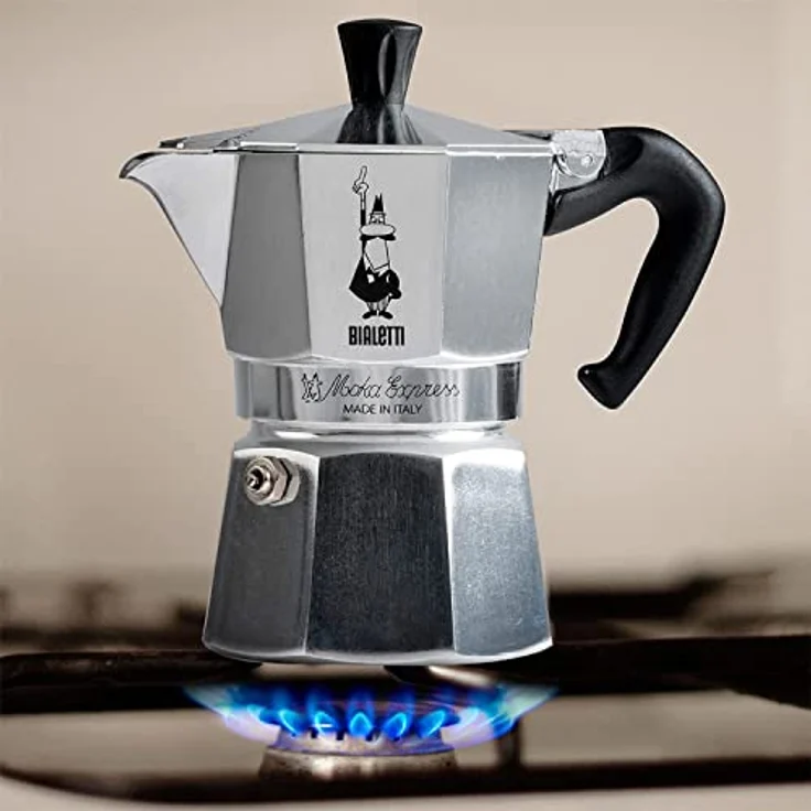 Bialetti Moka Express Espressokocher, Aluminium, Silber, 1 Tasse – Bild 7