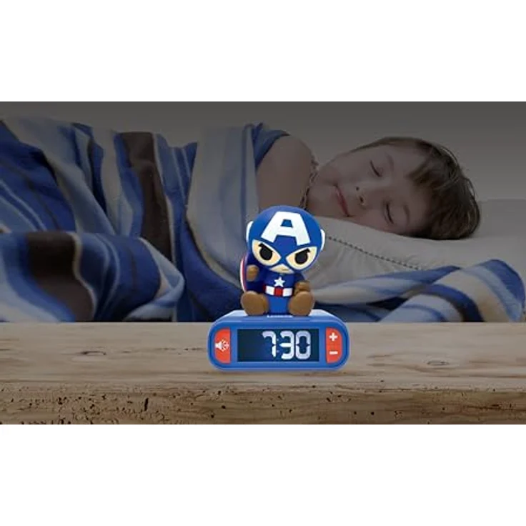 Lexibook Digitaler Wecker mit LED-Anzeige und Alarmfunktion, blau – Bild 4