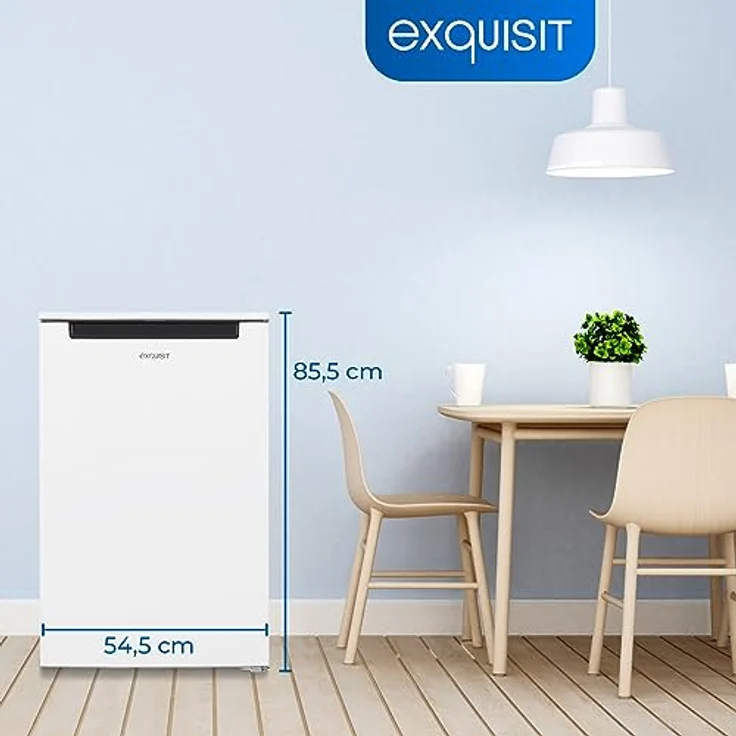 Exquisit Gefrierschrank GS581-040C weiss | Tiefkühlschrank klein 87 l Nutzinhalt | 4 Sterne Gefrieren | Gefrierschrank klein | 55 cm Breite – Bild 4