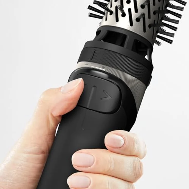 Rowenta Warmluftbürste UB9530 Brush Activ Rotierende Warmluftbürste, Keramikbeschichtung, Ionenfunktion, Naturborsten, Rot – Bild 6