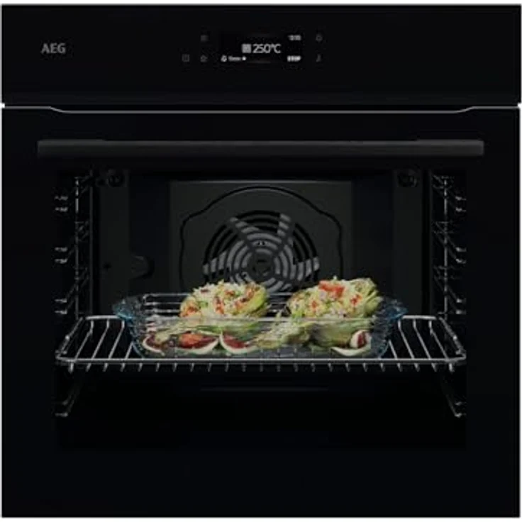 AEG NBE7A60SB Meal Assist Backofen, 17 Funktionen, Aqua-Reinigungsfunktion, schwarz – Bild 1