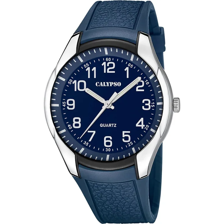 CALYPSO WATCHES Quarzuhr Street Style K5843/2, Herrenuhr mit blauem Kautschukarmband